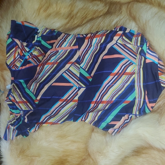 Sunsoaked Janine Ruffle puff Sleeve swimsuit sz 12 - Picture 6 of 8